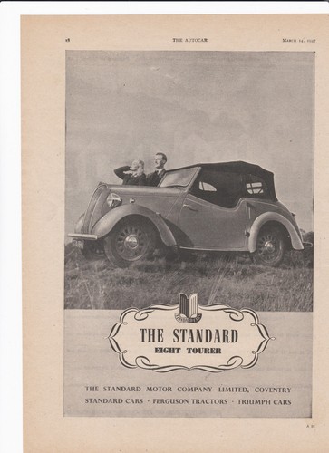 Standard eight tourer original - eight,