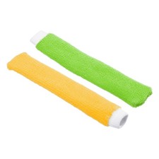 2Pcs Nylon Badminton Racket Towel Grip Anti-Skid Sweatband, Yellow/Green