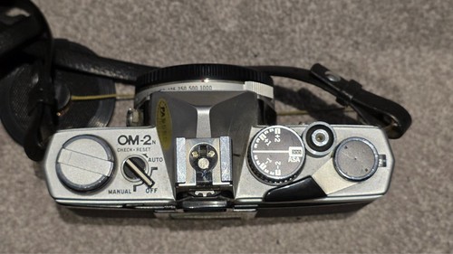 Olympus om2n film camera with