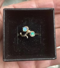 Antique 10k Y Gold Ring Opal
