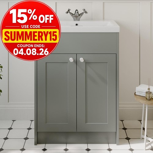 600mm bathroom vanity unit - 600mm,