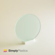 Perspex® Laser Cut Frosted Glass "Look" Green Frost Acrylic Plastic Disc Circle