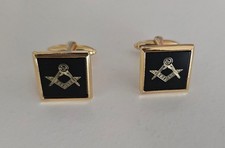 Gold Tone Masonic Cufflinks