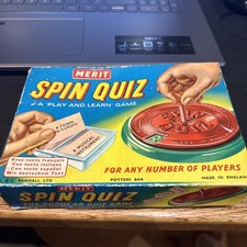 Vintage Merit Spin Quiz Game