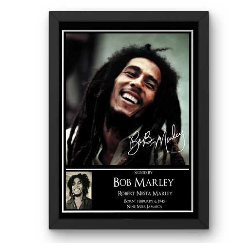 Bob marley signed framed - bob,