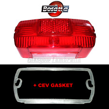 Lambretta  late s2 & s3 Italian CEV REAR LIGHT LENS by  BOSATTA Li TV SX +GASKET