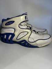 Vtg  Y3D And 1 Blue Chip White Leather Mid 2000 Mens 12 Basketball Shoes And1