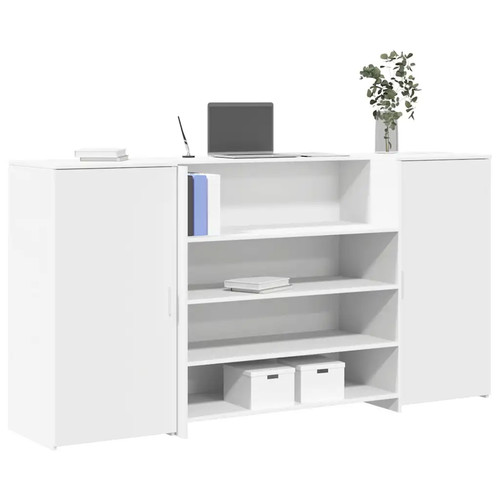 Walplus reception desk - desk, white