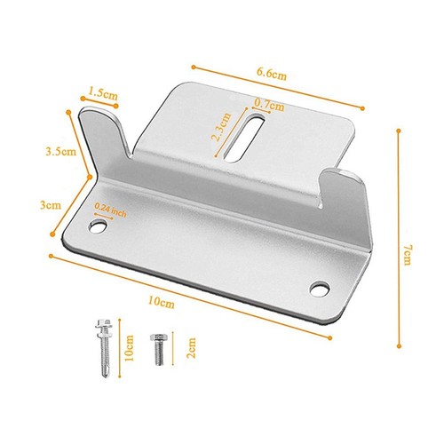 Aluminium mounting bracket - aluminium,