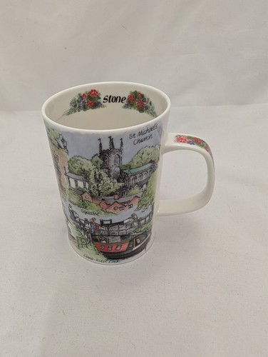 Dunoon bone china mug stone - bone,