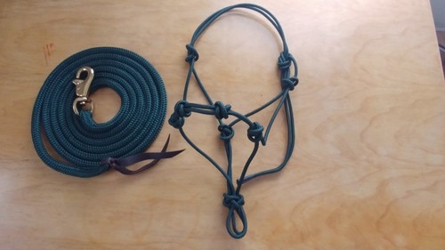 Hunter green lead rope - green,