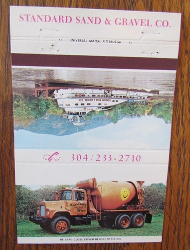 Ready mix truck matchbook - ready-mix,