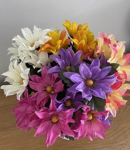 Artificial faux silk flowers - faux,