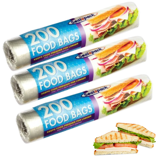 600 clear food bags - roll, |