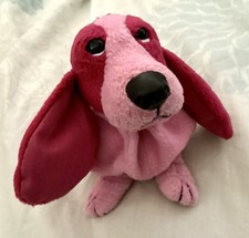 Hush Puppies 5" Special Edition Bean Bag Basset Hound Dark Pink/ Light Pink