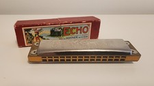 Vintage Hohner THE ECHO Harmonica IN ORIGINAL BOX  Rep Of Ireland 'C'