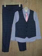 Next Boys Beige Trousers Blue