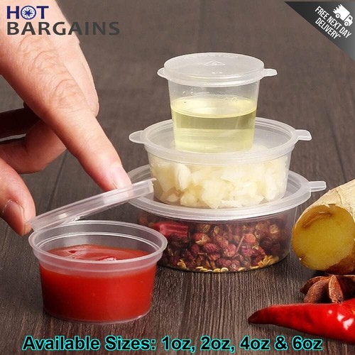 Clear plastic deli - clear, 1oz
