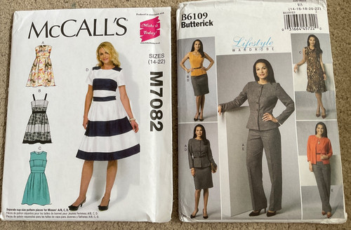 Sewing uncut patterns sz - 2, x