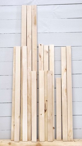Planed birch battens x 1 - -, 2"