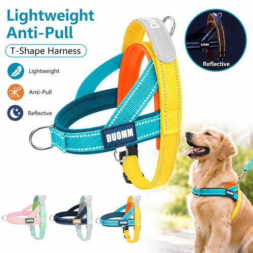 Reflective dog harness pull - harness, no