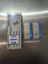 PARKER Box Case Fountain Pen Refill Ink Cartridges Quink Replacement Blue Nibs