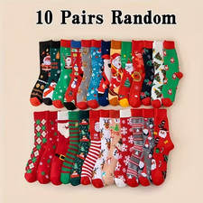 10 Pairs Christmas Socks –