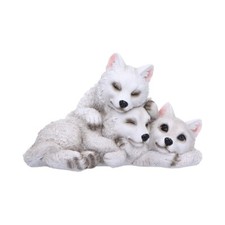Wolf Figure Statue Sleepy Pups Nemesis Figurine New Boxed 14cm