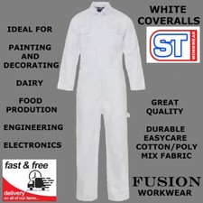 WHITE COVERALLS /