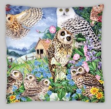 Owl   Cushion Cover  45cm farm