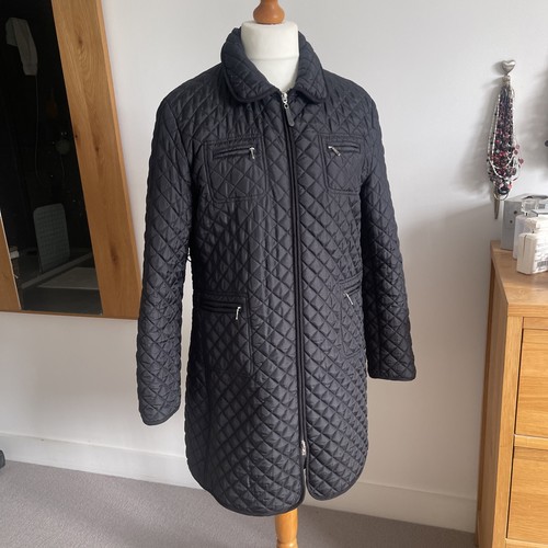 Hobbs black quilted coat - hobbs,