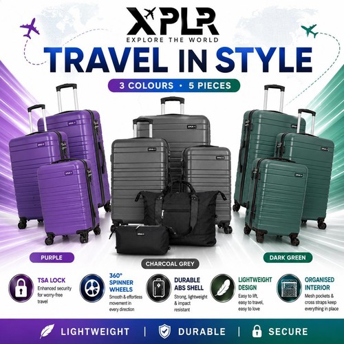 Xplr piece luggage - piece, abs