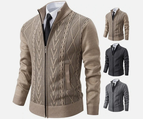 Mens fleece lined cable - mens,