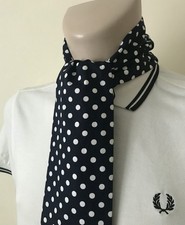 SKINNY BLACK & WHITE 7MM POLKA