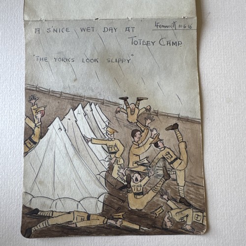 Antique ww1 cartoon - antique,
