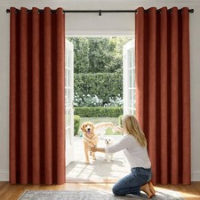 Woven Blackout Linen Curtains