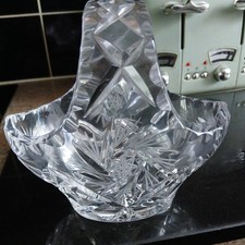 Vtg Hand Cut Lead Crystal