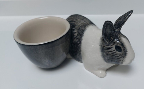 Quail pottery rabbit - quail, egg