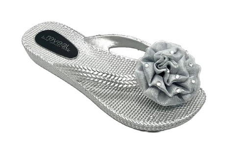Womens diamante flower flip - flower,