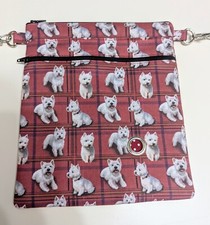 West Highland Terrier  fabric Dog Walking Bag
