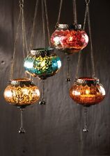 Small Hanging Crackle Glass