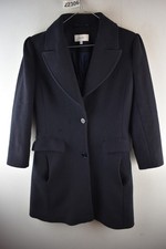 Reiss black pea coat size - reiss,