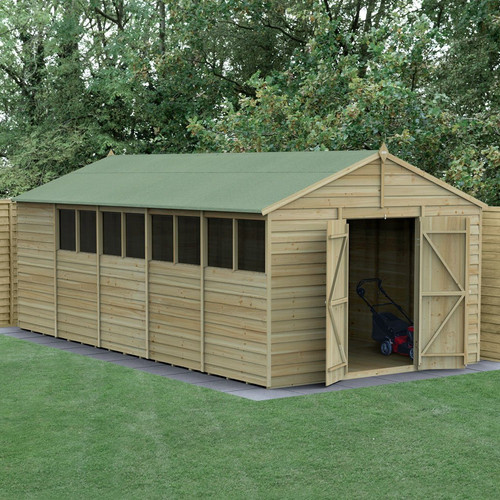 20x10 apex shed window double - 20x10,
