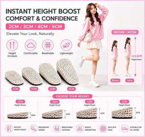 Half shoe insoles - heel, insert