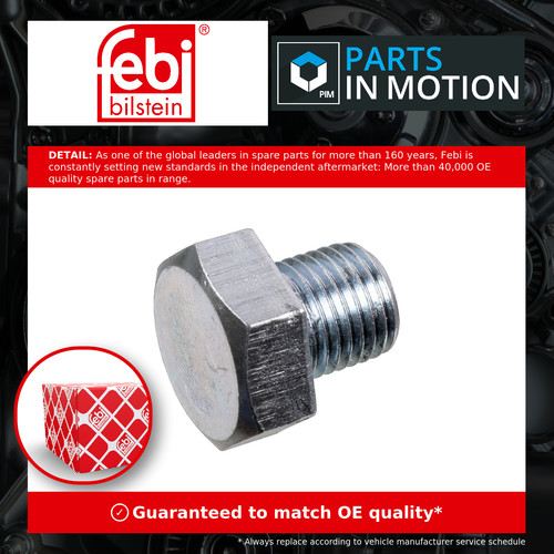 Sump plug fits - fits, astra