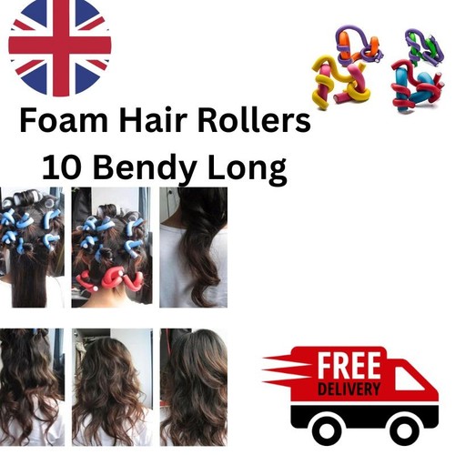 Foam hair rollers bendy - 🔥foam, 12
