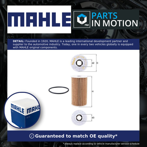 Oil filter ox1138d mahle - oil,