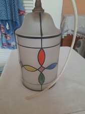 Tiffany Style Pendant Lamp 1930-1950's