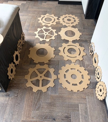 Large 6mm 3mm thick wooden - thick,