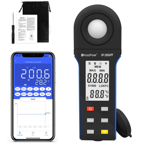 Lcd digital lux - lux, 400000